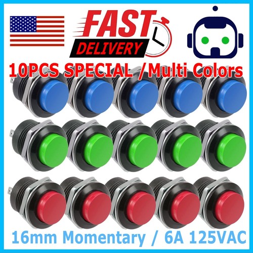 Pcs 16mm push - pcs, switch